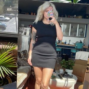 Princess Polly Ribbed Tee Shirt Dress